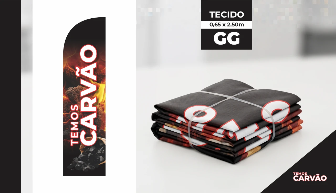 TECIDO TEMOS CARVÃO (GG)